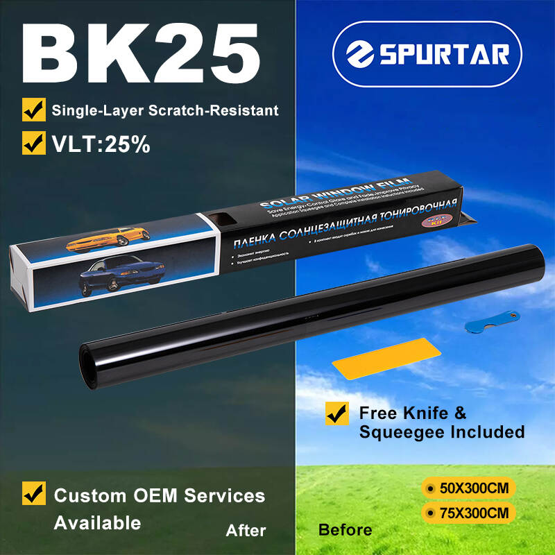 Spurtar Window Solar Film UV Protection Auto Tint Film 25% VLT
