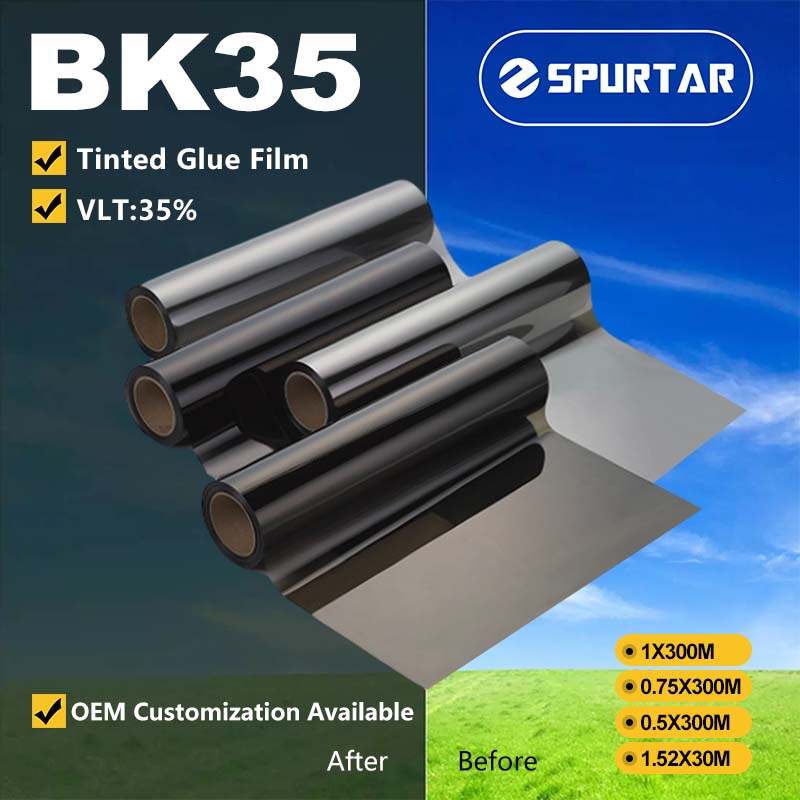 Spurtar Medium Roll Tinted Glue Film Window Film 35% VLT