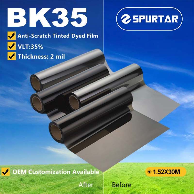Spurtar Medium Roll 2mil Anti-scratch Tinted Dyed Film 35% VLT