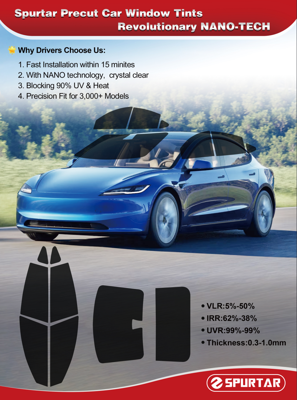 Detachable Auto Window Film