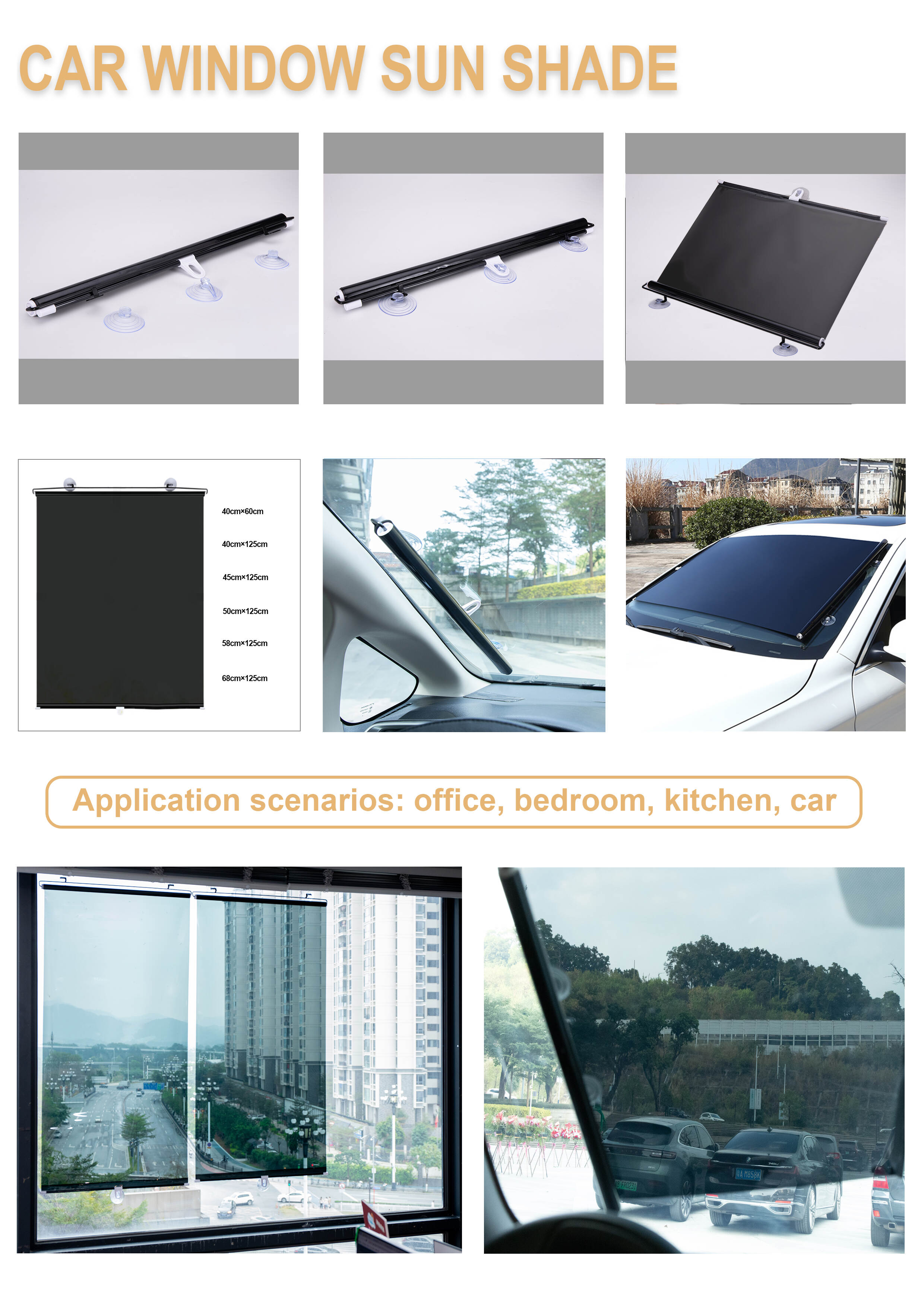 Removable Roller Sun Shade