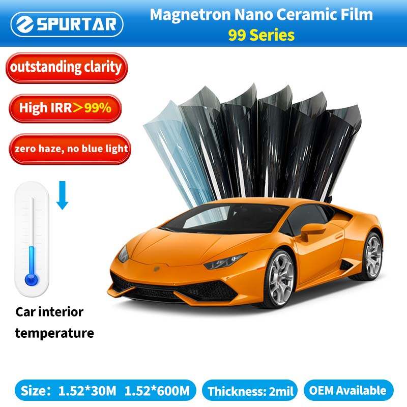 Spurtar Magnetron Advanced Nano Ceramic Technology Car Window Film QMV99 Series